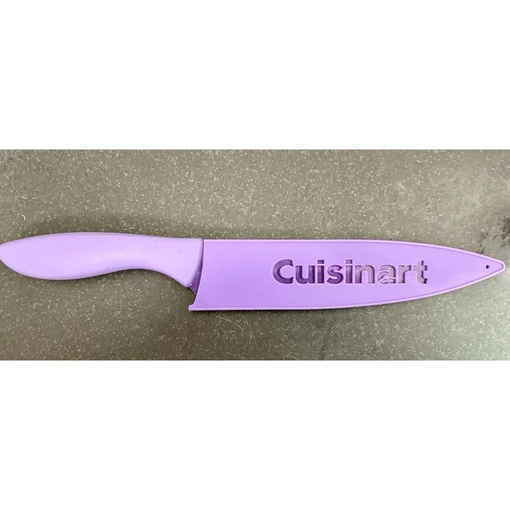 Cuisinart 10 Pc Ceramic-Coated  Stainless Steel Cutlery Set with Blade Guards.